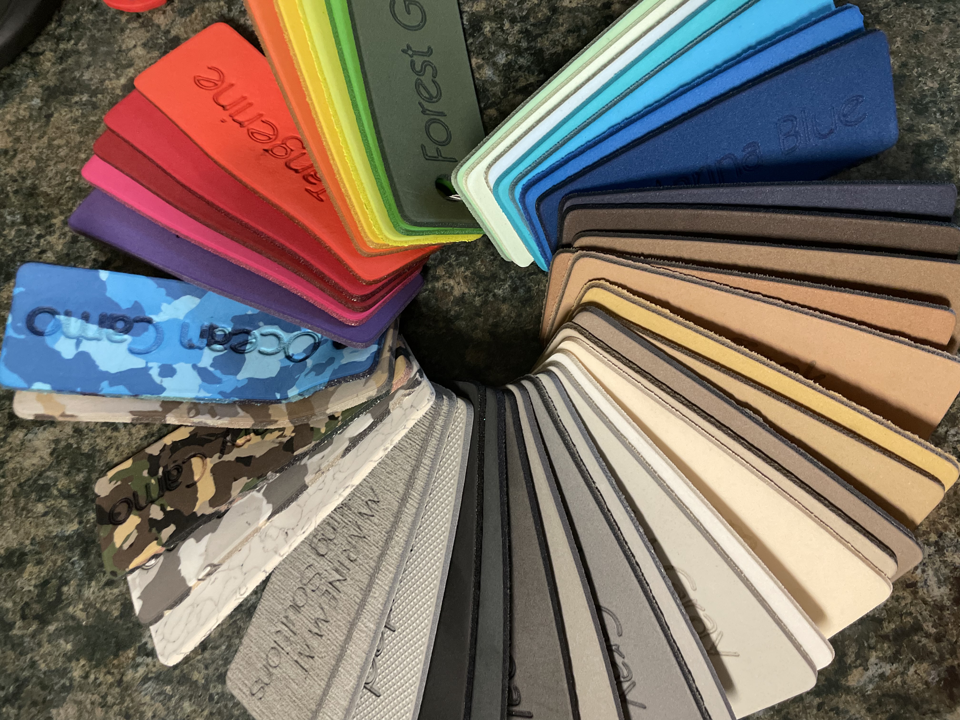Marine flooring color options